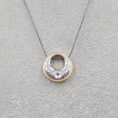 Vintage Brighton Aries Pendant Necklace Silver Plated 16″ – 18″