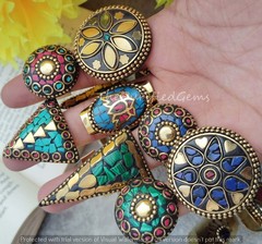 Lapis Lazuli & Mix Nepali Adjustable Rings For Women/Boho Rings Jewelry/Gift Her