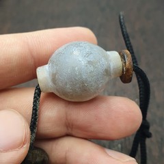 Antique Style Unique carved Gray agate melon shape beads Patina Beads Lot
