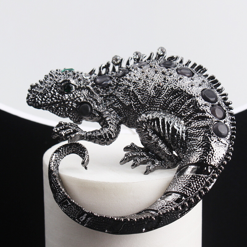 Fashion Personality Creativity Lizards Chameleons Gift Collar Decor Corsage