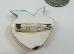 Fancy colorful Appel Brooch