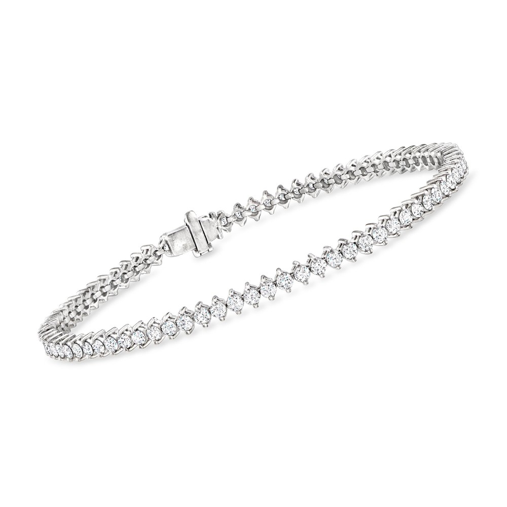 Vintage 3.00 ct. t.w. Diamond Tennis Bracelet in Platinum. 7.25 inches