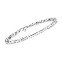 Vintage 3.00 ct. t.w. Diamond Tennis Bracelet in Platinum. 7.25 inches