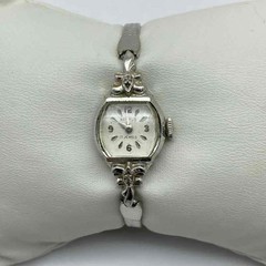 Vintage Benrus 17 Jewels Women’s Watch 10K RGP Bezel Silver Tone Art Deco Style
