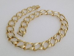 Unsigned Gold Tone Collar Necklace