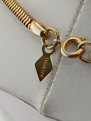 SARAH COV 1970s gold tone 32 in Unique Twist design box closure chain necklace