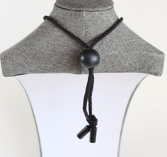 VTG Large Standing Zebra Necklace Black White Striped Boho Statement Africa