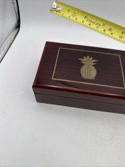 Vintage Jewelry Box Pineapple Design Filled with Vintage Jewelry Mixed Lot