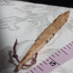 Vintage ooak Hand Carved crocodile Alligator pendant 3.5″