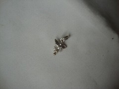 VINTAGE 1970-80s TINY 3D CHERUB ANGEL STERLING SILVER STAMP 925 CHARM/PENDANT