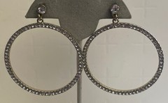Vintage Signed SUGARFIX Gold Tone Rhinestone Pierced Earrings Z-30
