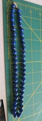 Vintage 19″ Natural Lapis Lazuli Bead Necklace – 14K Gold Clasp – Hand-Knotted