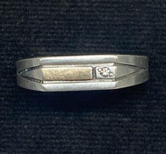 Vintage men’s ring Silver 875.Gold 375. S 11.25.Weight 2.91g. Ukrainian jewelry.