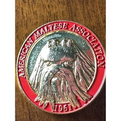Vintage Monogram InternationalAmerican Maltese Association Enamel Pin 1961