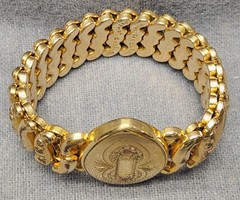 Pitman & Keeler American Queen Sweetheart Expandable Bracelet Vintage Rare Shape