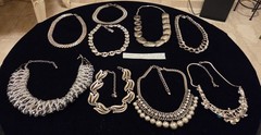 Vintage Mod Silvertone Jewlery Lot Of 37. 5LBS+.17 Signed Monet Avon…