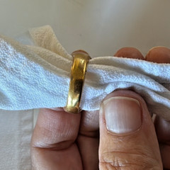 VTG 10K GOLD FILLED RING MISSING STONE SIZE 5 1/4