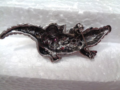GORGEOUS RHINESTONE LARGE BROOCH LOT of 6 pcs. Alligator Butterfly Etc. VGC