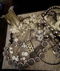 Vintage Jewelry Large Collection Silver Bracelets Earrings Necklaces Rings 21 Pc