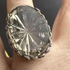 Vintage Silver Toned Whiting And Davis Size 6.5 Ring