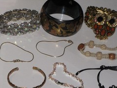 Alex And Ani 24K Electro Plated Lot Of 119 Silver Tone Rinstones Beaded Bangle