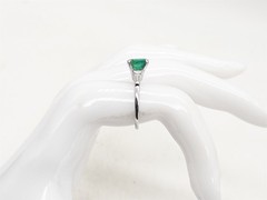 Vintage 1940s $5000 2.30ct Colombian AAA+++ Emerald Diamond Platinum Ring 5g
