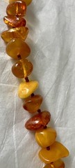 Baltic Amber Necklace Rare Egg Yolk Honey Cognac Yellow Butterscotch VTG 62.4g