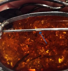 Antique Sterling Silver 925 Cognac Baltic Amber Pendant Brooch Necklace 24 Grams