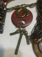 Vtg Runway Statement Necklace Lot Chunky Huge Mix Materials 15pc 5lb