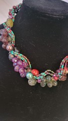 Vtg Lot 10 Costume Fashion Jewelry Quartz Faux Pearl Earrings Necklaces Estate