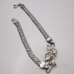 Vintage Very Beautiful Bracelet Jewelry,925 Sterling Silver,Handmade,seal, 8,17g