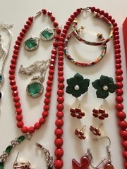 Huge Lot Wearable Vintage To Now Christmas Holiday Jewelry