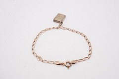 Vintage Sterling Silver 925 Bible Charm Bracelet 6.75″