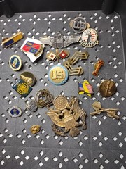 Lot Of Military Themed Pins Military Pin Lot DSTAC
