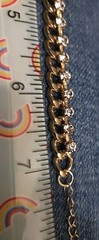 Estate Sale – Beautiful Gold Tone Combined Chain Bracelet CZ Stones Vintage