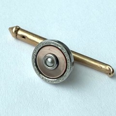 Three Gold Plate Vintage Formal Tuxedo Shirt Stud