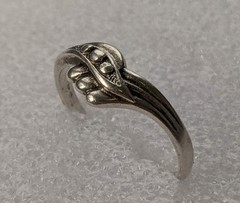 Vintage ring sterling silver 925 Size 9.5 Weight 2.46 g. Ukrainian jewelry.