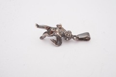 Vintage Mexico Sterling Silver 925 Cherub Pendant