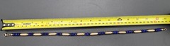 VINTAGE LAPIS LAZULI AND GILT STERLING SILVER SET NECKLACE AND BRACELET HM JMS