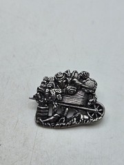 Collection Of 5 Birds And Bloom Pewter Brooches. Signed, 4 Limited Edition