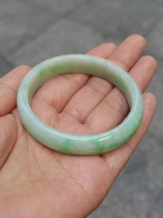 MADE IN-HOUSE Certifiable Grade-A Untreated Burmese Jadeite Jade Bangle (56mm)