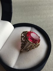 Rings silver 875 gold Plated Russian Soviet Silver vintage USSR old
