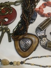 Vtg Runway Statement Necklace Lot Chunky Huge Mix Materials 15pc 5lb