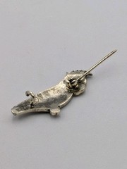 Vtg Australia Sterling Silver Cockatoo Parrot Brooch Pin 925 Map Mark C-Clasp