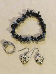 Estate Semiprecious Gemstone Agate Jewelry Lot~925 Sterling Silver Earrings &