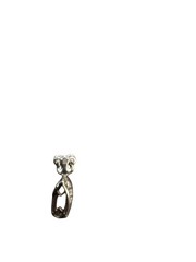 Vintage STS 925 Sterling Silver Pink Teardrop Pendant – Faceted Pear Shape