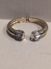 Vintage Bracelet Cuffs, Mix, Acrylic,Metal, 6 Pieces, Retro