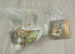 Vtg 80’s-90’s Big Enamel Earrings Geometric Retro Lot