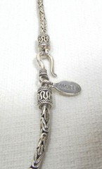 Samuel B Sterling Silver Necklace Fancy Byzantine Design 18 Inches 2.5mm 20.9 Gr