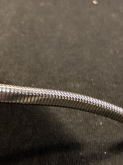 Vintage SILVER METAL SNAKE BELT JEWELRY 33” Made In USA